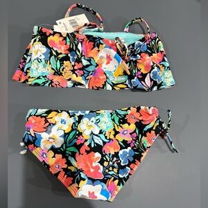 Raisins Colorful Floral Kids Bikini size 7 two piece